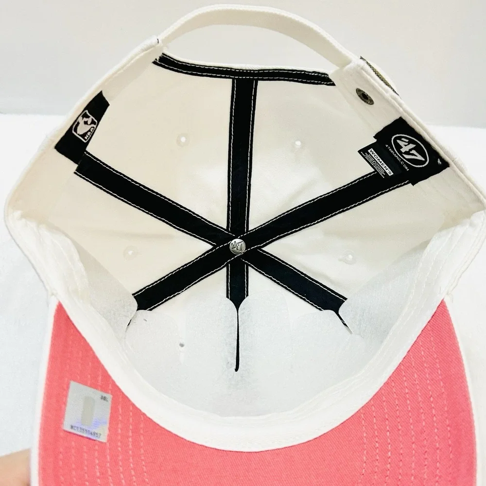 '47 Brand Atlanta Hawks Luminance Women's‎ Clean Up Hat Cap Adjustable White